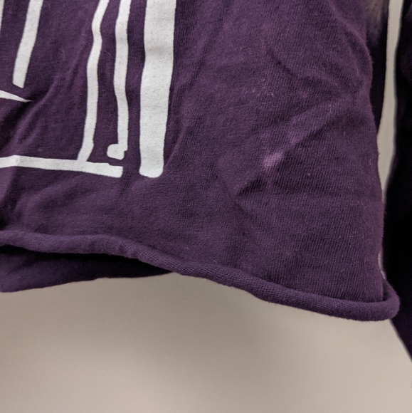 Hot Topic Nightmare Before Christmas Medium Tie Dye Crop Top Long Sleeve - Picture 2 of 4